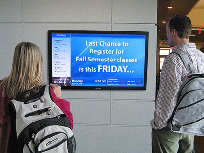 Campus digital signage