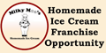 Milky Moo’s Homemade Ice Cream Franchise. Open your own ice cream franchise. Milky Moo's is renowned for its premier homemade ice cream that comes in 16 delicious flavors. We also serve tasty and nutritious sandwiches, wraps, soups and salads. Our menu staples are complemented by a variety of terrific ice cream cakes and party trays for all kinds of special occasions.