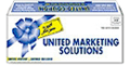 United Marketing Solutions Direct Mail Franchise. Become part of the fast-growing $50 billion direct mail industry. Our core product is the cooperative coupon envelope. However, we have other products to support local advertisers, such as solo postcards, new mover mailings, booklets and restaurant marketing packages. United Marketing Solutions is an ideal business opportunity for an executive or career professional who enjoys direct selling and networking in the local business community.