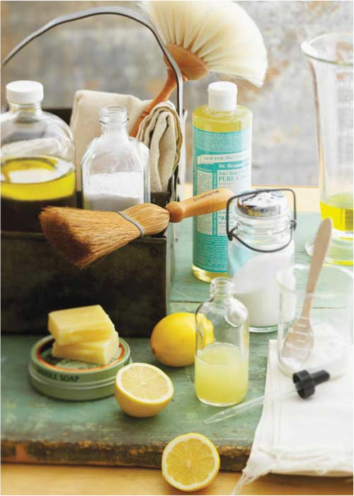 Deep green clean your carpet with natural cleaners like baking soda, lemon, and Castile soap.